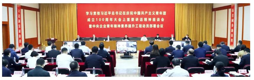 国资委党委召开学习贯彻习近平总书记在庆祝中国共产主义青年团建设100周年大会上的主要讲话精神座谈会_非凡国际|文化金融|艺术教育|文化旅游